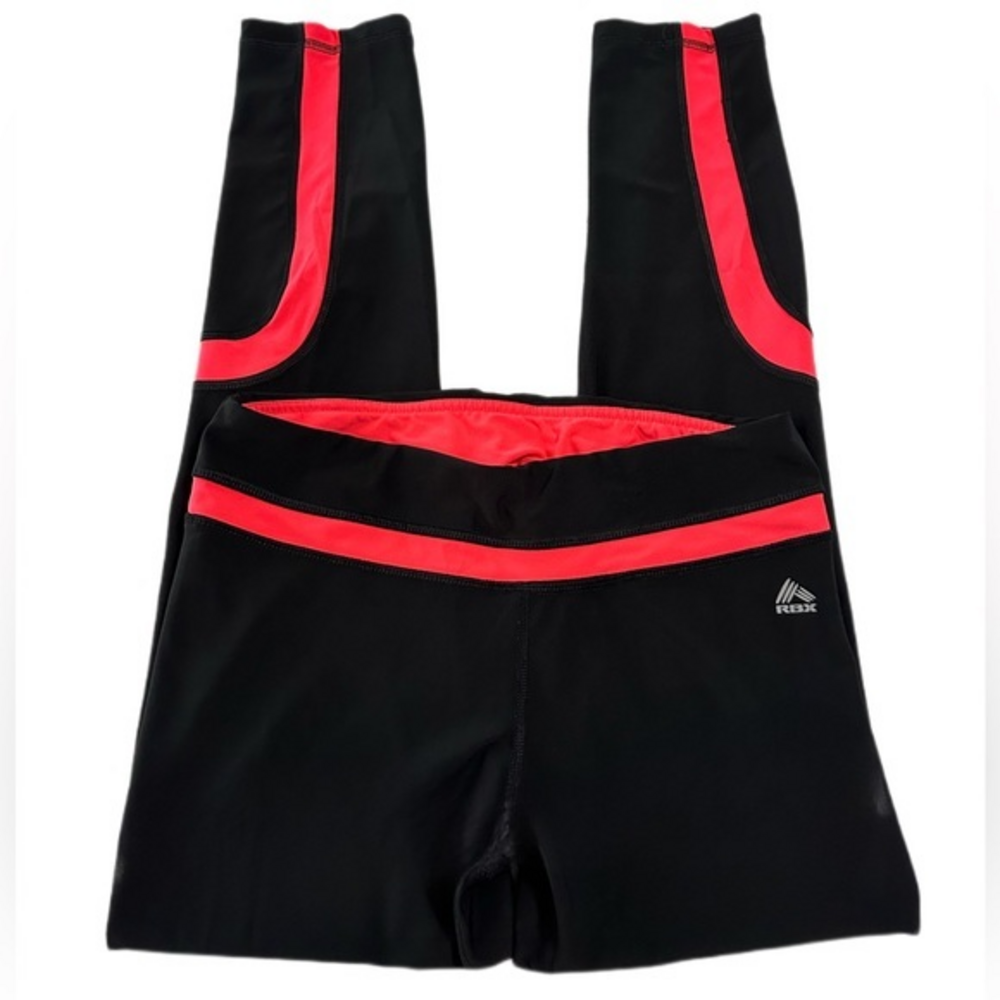 RBX Black and Hot Pink Full‎ Length Active Leggings